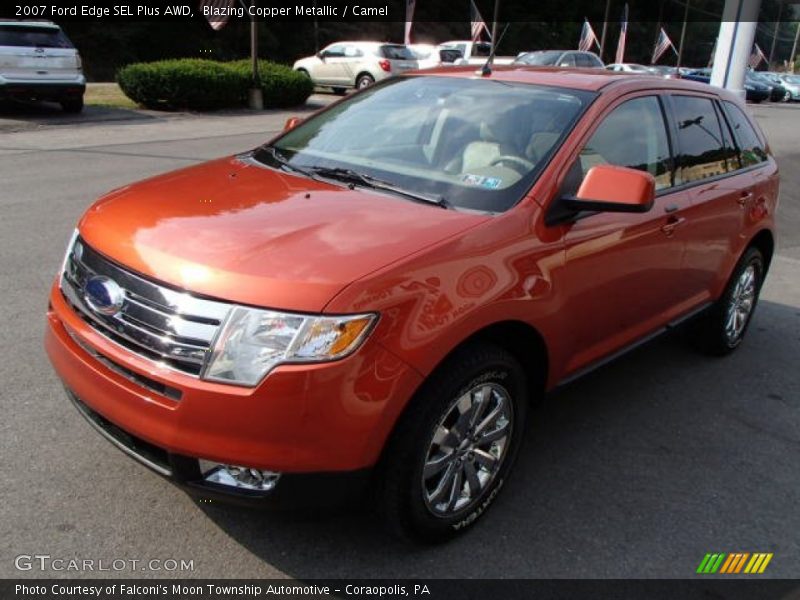 Blazing Copper Metallic / Camel 2007 Ford Edge SEL Plus AWD