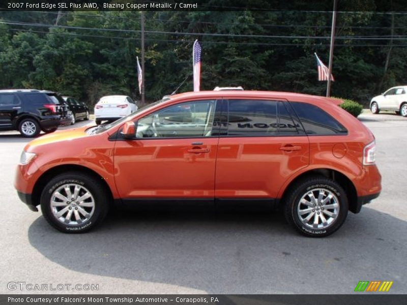 Blazing Copper Metallic / Camel 2007 Ford Edge SEL Plus AWD