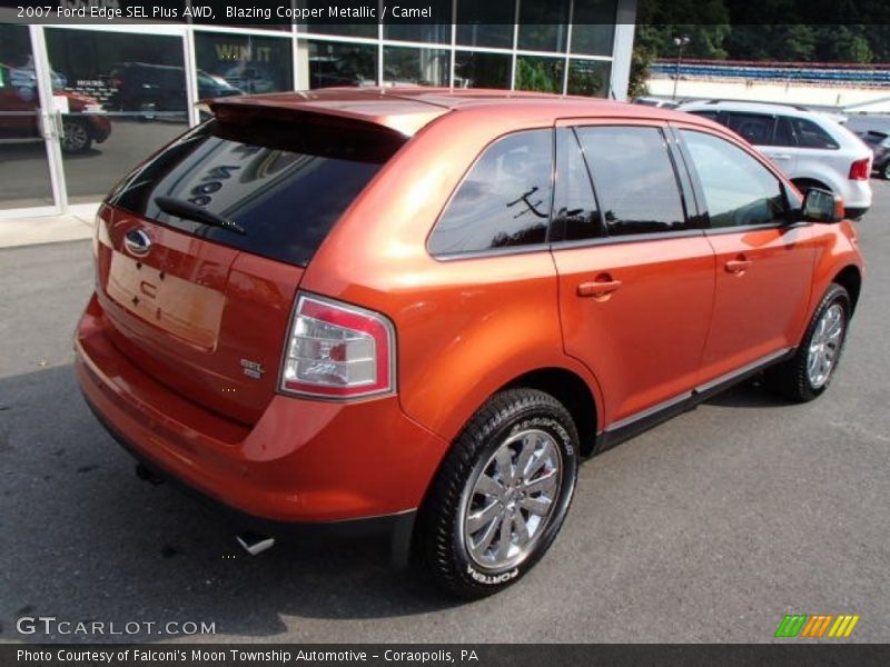 Blazing Copper Metallic / Camel 2007 Ford Edge SEL Plus AWD