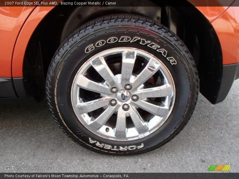 Blazing Copper Metallic / Camel 2007 Ford Edge SEL Plus AWD