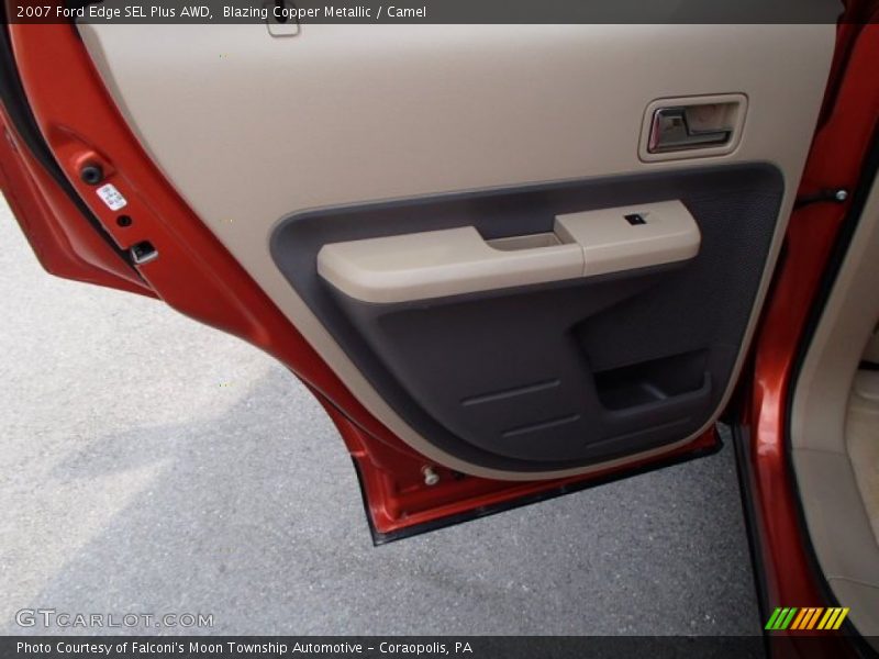 Blazing Copper Metallic / Camel 2007 Ford Edge SEL Plus AWD