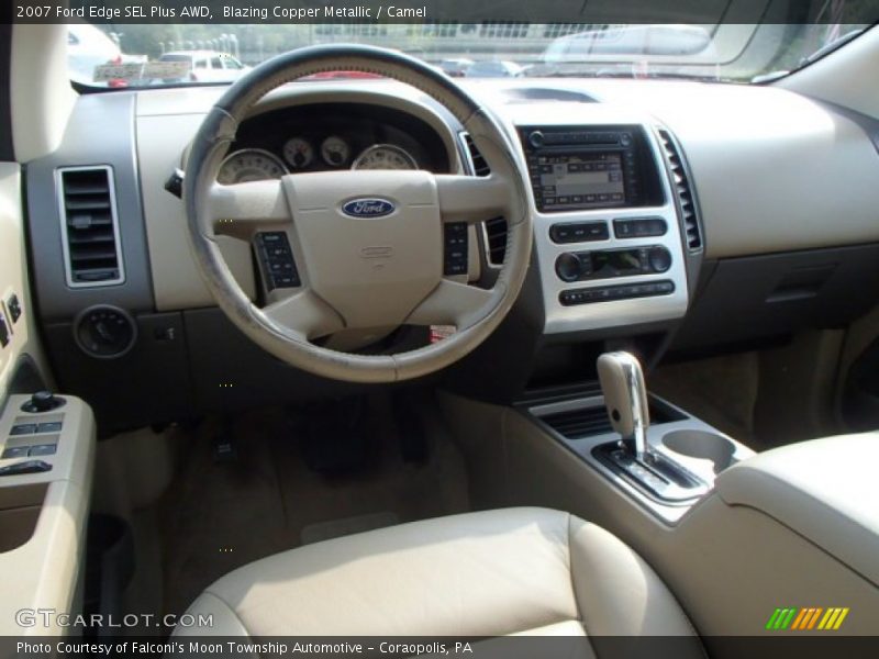 Blazing Copper Metallic / Camel 2007 Ford Edge SEL Plus AWD