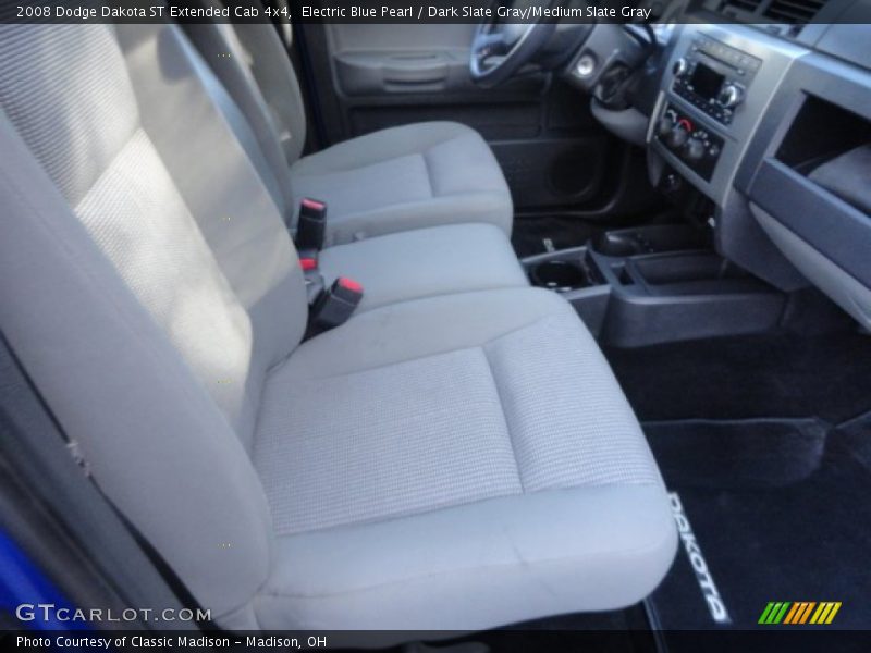 Electric Blue Pearl / Dark Slate Gray/Medium Slate Gray 2008 Dodge Dakota ST Extended Cab 4x4