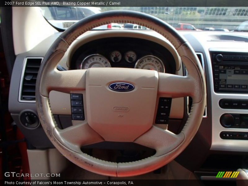 Blazing Copper Metallic / Camel 2007 Ford Edge SEL Plus AWD