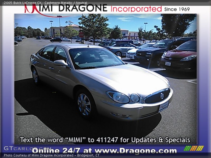 Cashmere Metallic / Neutral 2005 Buick LaCrosse CX