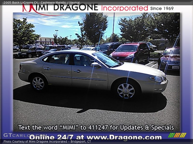 Cashmere Metallic / Neutral 2005 Buick LaCrosse CX