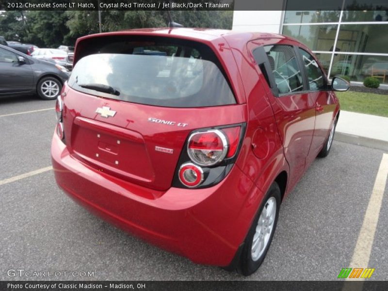 Crystal Red Tintcoat / Jet Black/Dark Titanium 2012 Chevrolet Sonic LT Hatch