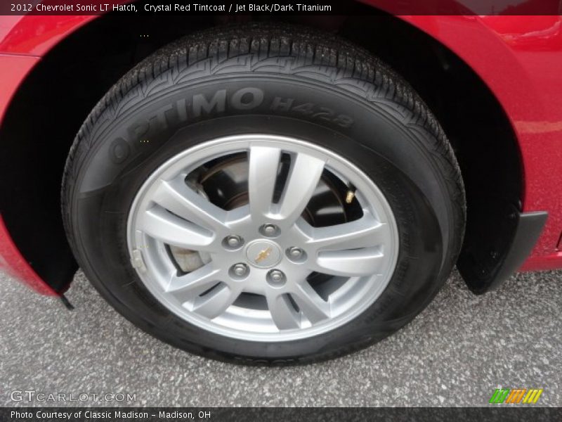 Crystal Red Tintcoat / Jet Black/Dark Titanium 2012 Chevrolet Sonic LT Hatch