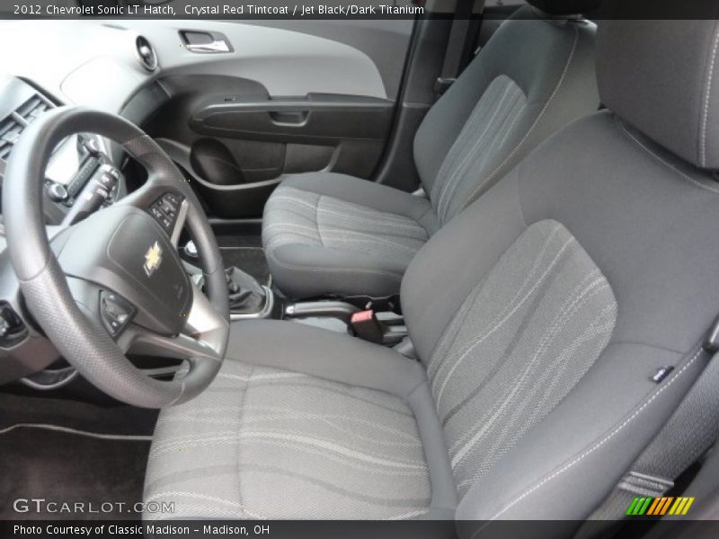 Crystal Red Tintcoat / Jet Black/Dark Titanium 2012 Chevrolet Sonic LT Hatch