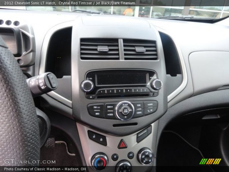 Crystal Red Tintcoat / Jet Black/Dark Titanium 2012 Chevrolet Sonic LT Hatch