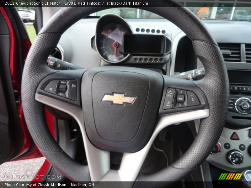 Crystal Red Tintcoat / Jet Black/Dark Titanium 2012 Chevrolet Sonic LT Hatch