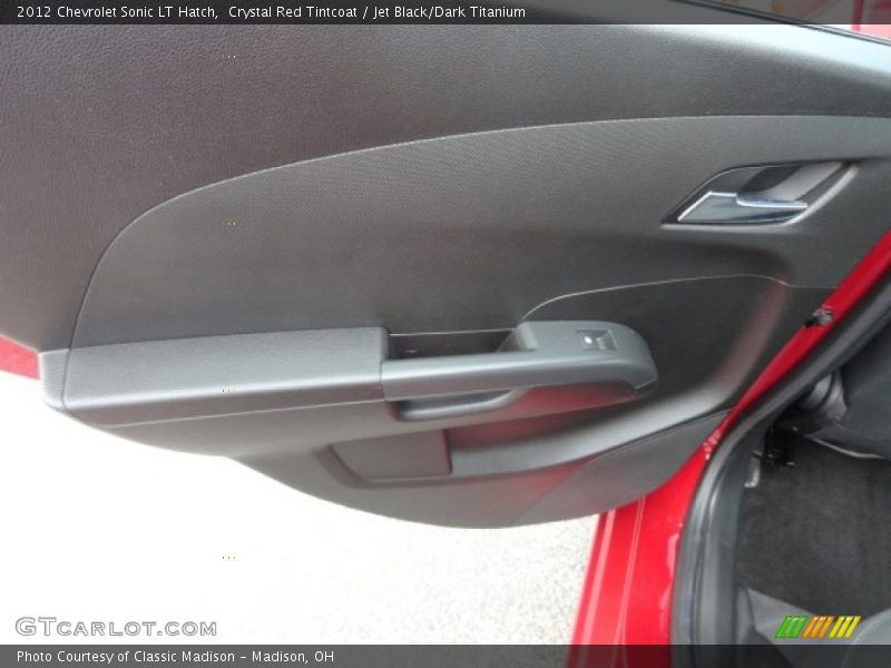 Crystal Red Tintcoat / Jet Black/Dark Titanium 2012 Chevrolet Sonic LT Hatch