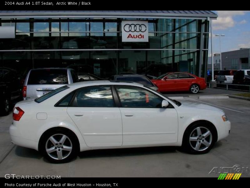 Arctic White / Black 2004 Audi A4 1.8T Sedan