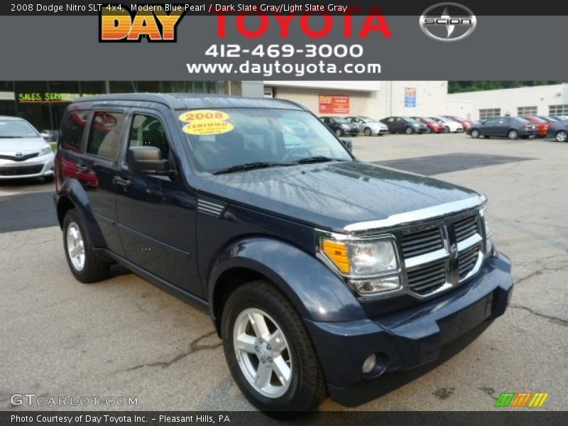 Modern Blue Pearl / Dark Slate Gray/Light Slate Gray 2008 Dodge Nitro SLT 4x4