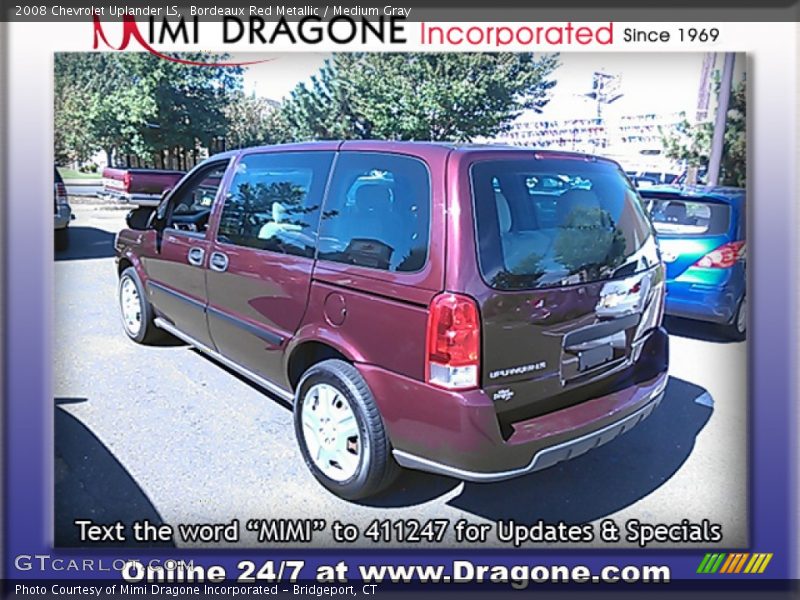 Bordeaux Red Metallic / Medium Gray 2008 Chevrolet Uplander LS