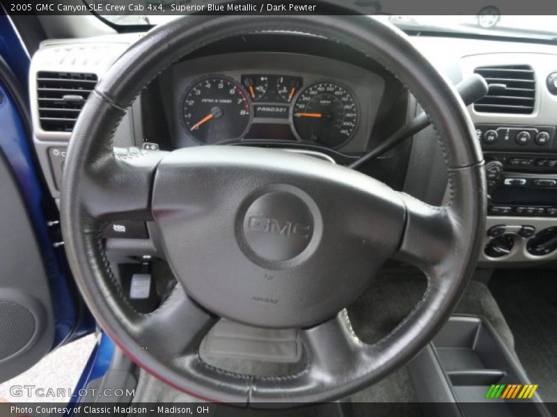 Superior Blue Metallic / Dark Pewter 2005 GMC Canyon SLE Crew Cab 4x4