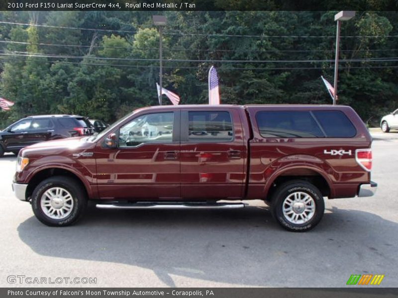 Royal Red Metallic / Tan 2010 Ford F150 Lariat SuperCrew 4x4