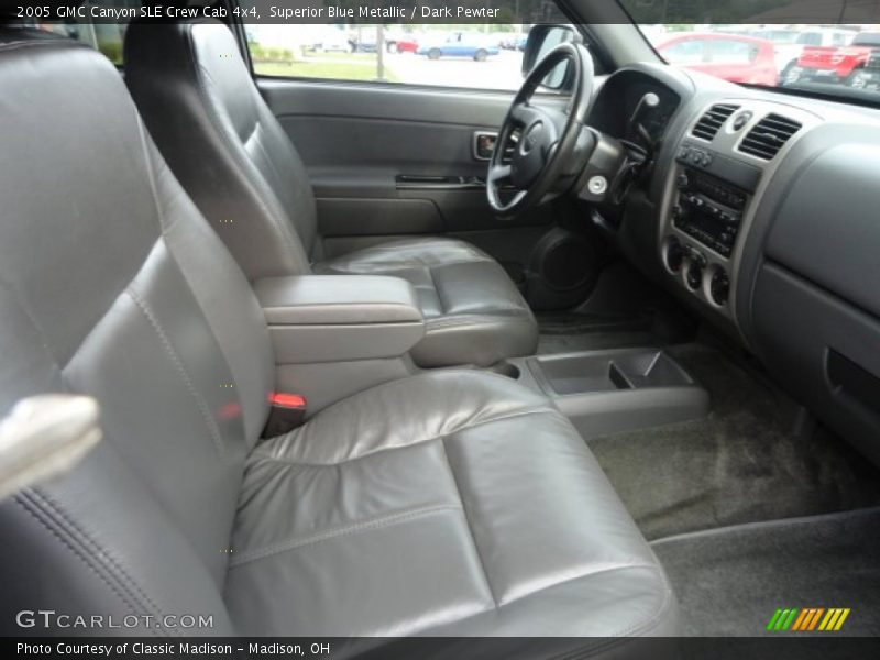 Superior Blue Metallic / Dark Pewter 2005 GMC Canyon SLE Crew Cab 4x4