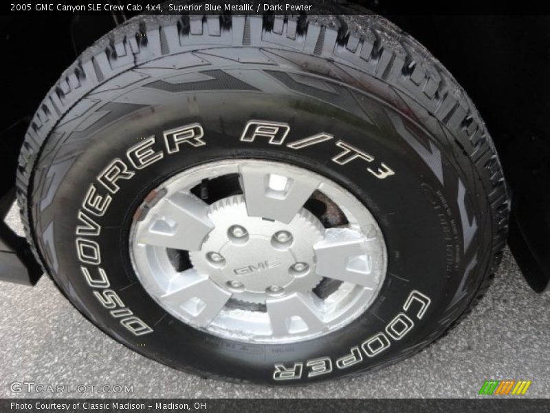 Superior Blue Metallic / Dark Pewter 2005 GMC Canyon SLE Crew Cab 4x4