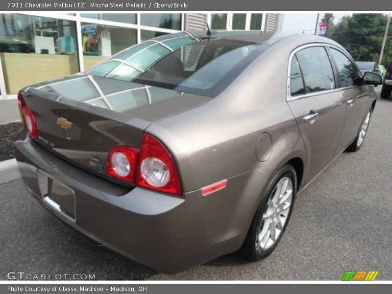 Mocha Steel Metallic / Ebony/Brick 2011 Chevrolet Malibu LTZ