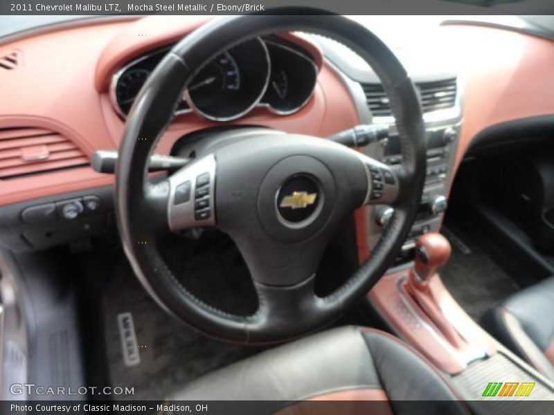 Mocha Steel Metallic / Ebony/Brick 2011 Chevrolet Malibu LTZ