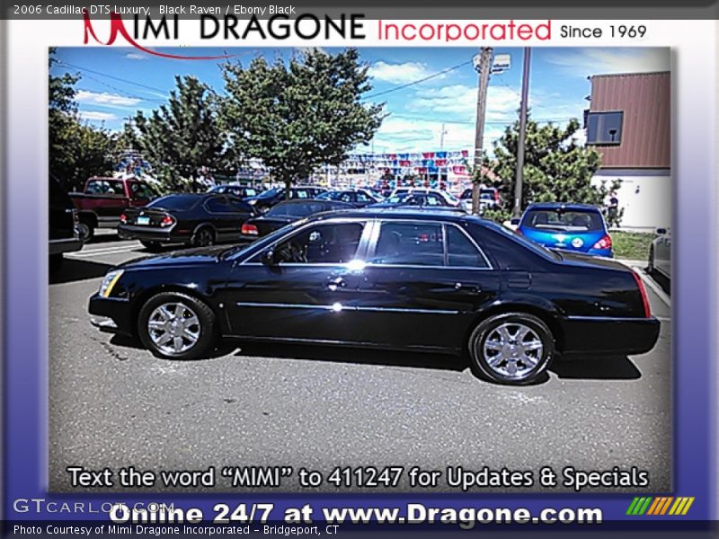 Black Raven / Ebony Black 2006 Cadillac DTS Luxury