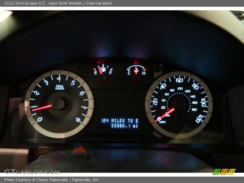Ingot Silver Metallic / Charcoal Black 2012 Ford Escape XLT