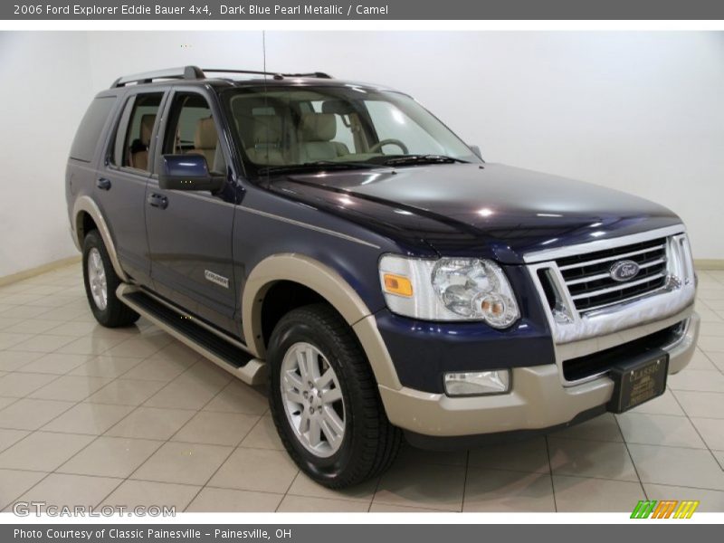 Dark Blue Pearl Metallic / Camel 2006 Ford Explorer Eddie Bauer 4x4