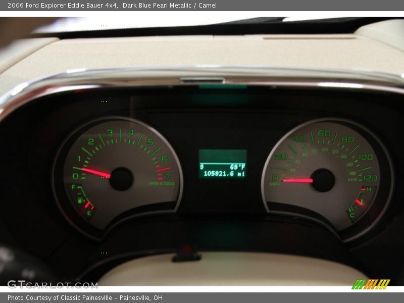 Dark Blue Pearl Metallic / Camel 2006 Ford Explorer Eddie Bauer 4x4