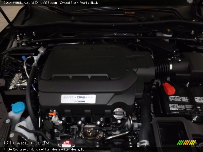 Crystal Black Pearl / Black 2014 Honda Accord EX-L V6 Sedan