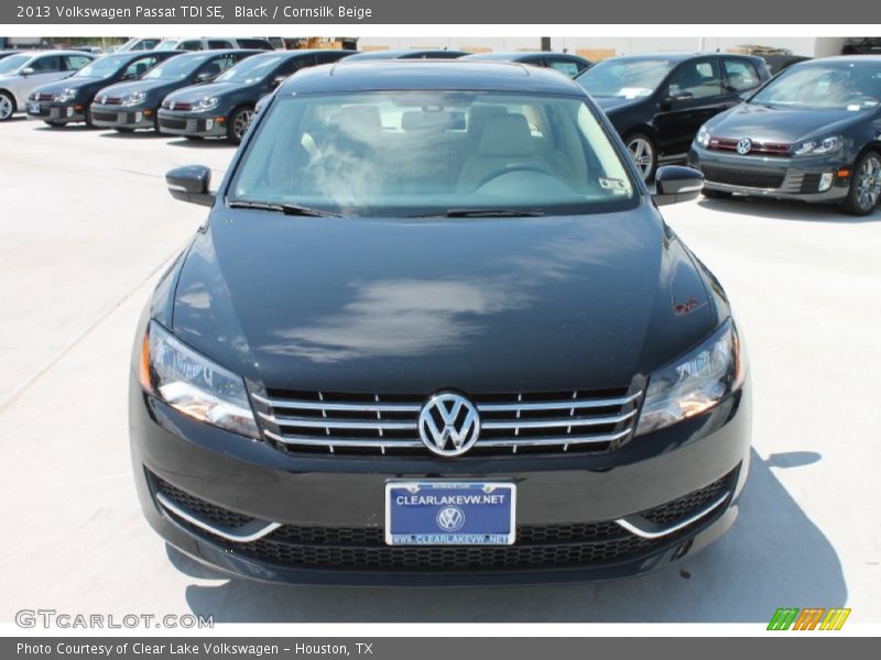 Black / Cornsilk Beige 2013 Volkswagen Passat TDI SE
