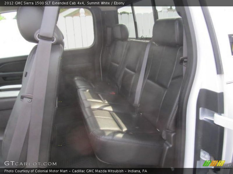 Summit White / Ebony 2012 GMC Sierra 1500 SLT Extended Cab 4x4