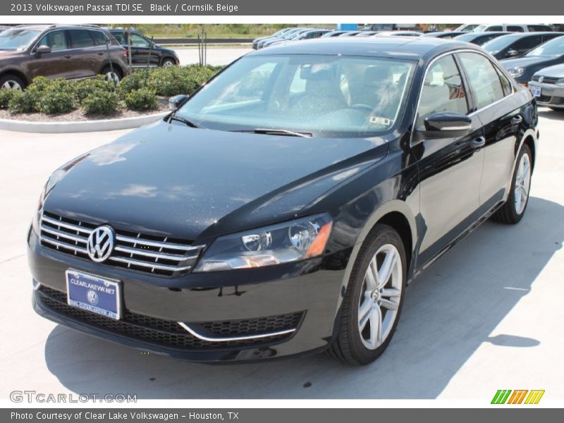Black / Cornsilk Beige 2013 Volkswagen Passat TDI SE