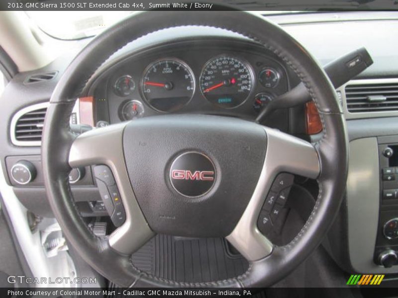 Summit White / Ebony 2012 GMC Sierra 1500 SLT Extended Cab 4x4
