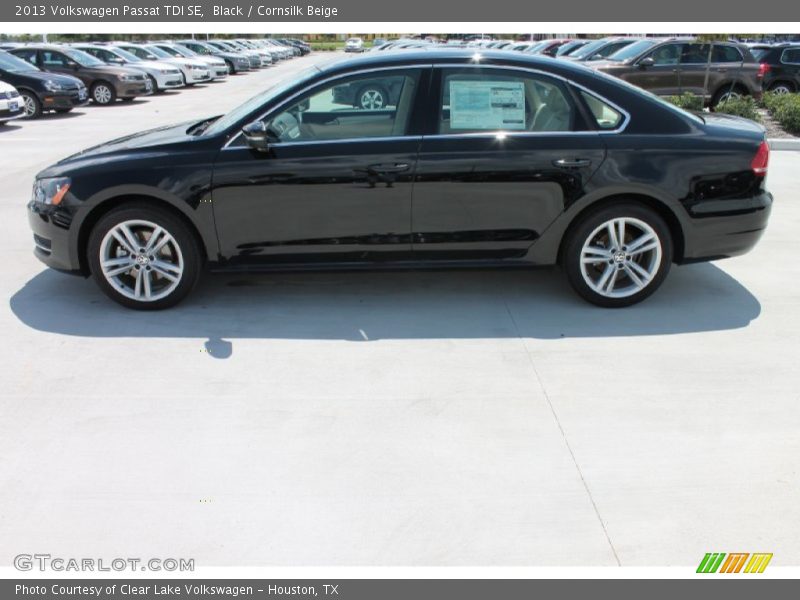 Black / Cornsilk Beige 2013 Volkswagen Passat TDI SE