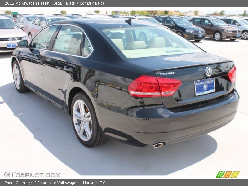 Black / Cornsilk Beige 2013 Volkswagen Passat TDI SE