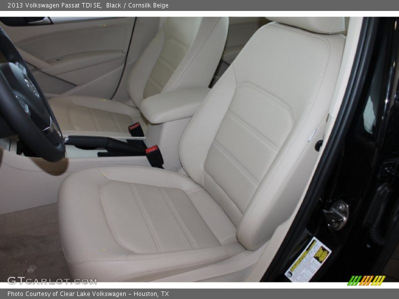 Black / Cornsilk Beige 2013 Volkswagen Passat TDI SE