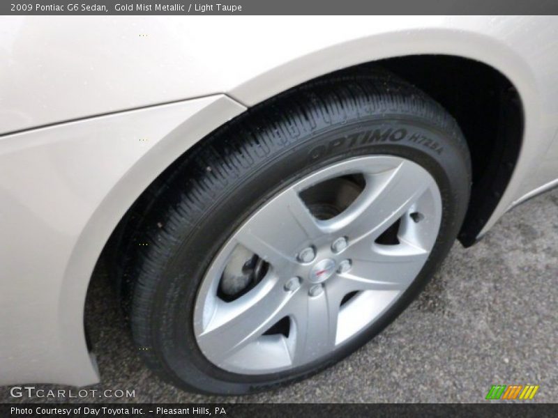 Gold Mist Metallic / Light Taupe 2009 Pontiac G6 Sedan