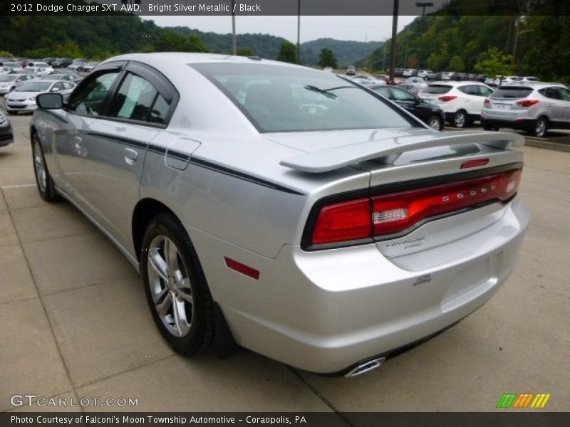 Bright Silver Metallic / Black 2012 Dodge Charger SXT AWD