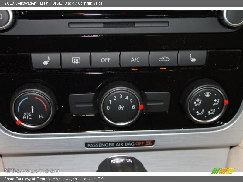 Black / Cornsilk Beige 2013 Volkswagen Passat TDI SE