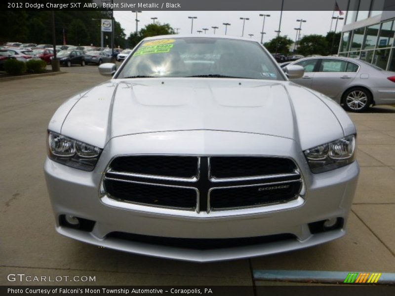 Bright Silver Metallic / Black 2012 Dodge Charger SXT AWD