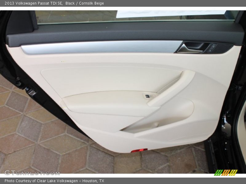 Black / Cornsilk Beige 2013 Volkswagen Passat TDI SE