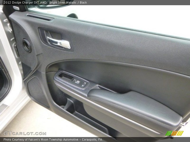 Bright Silver Metallic / Black 2012 Dodge Charger SXT AWD