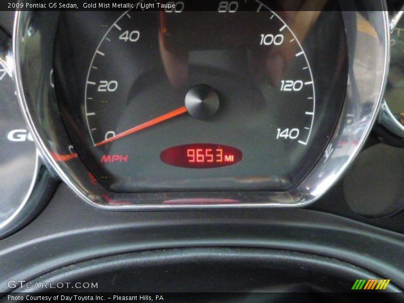 Gold Mist Metallic / Light Taupe 2009 Pontiac G6 Sedan