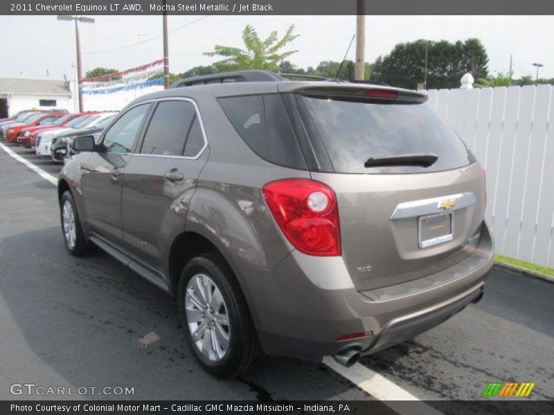 Mocha Steel Metallic / Jet Black 2011 Chevrolet Equinox LT AWD