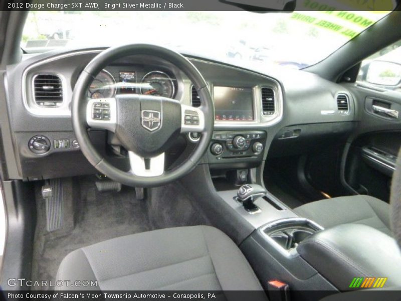 Black Interior - 2012 Charger SXT AWD 