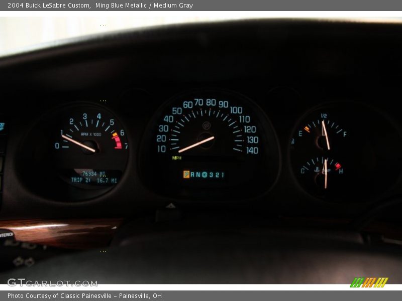 Ming Blue Metallic / Medium Gray 2004 Buick LeSabre Custom