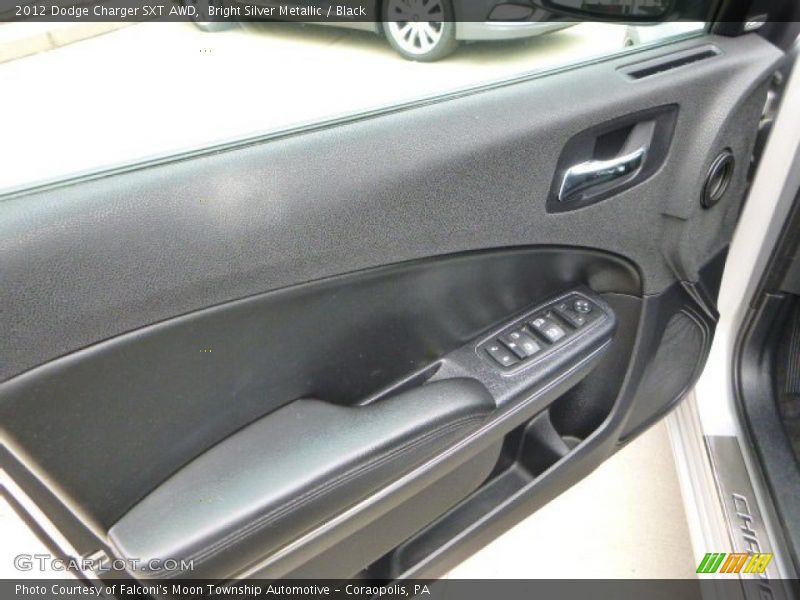 Bright Silver Metallic / Black 2012 Dodge Charger SXT AWD
