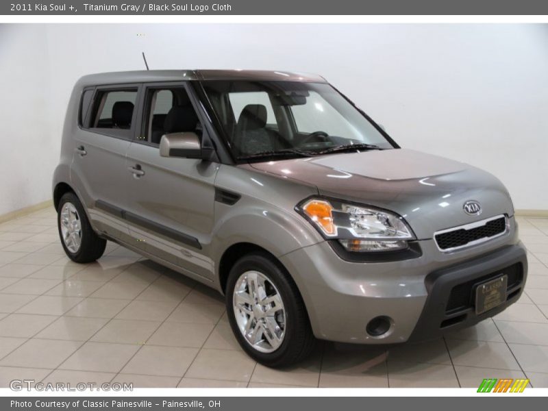 Titanium Gray / Black Soul Logo Cloth 2011 Kia Soul +