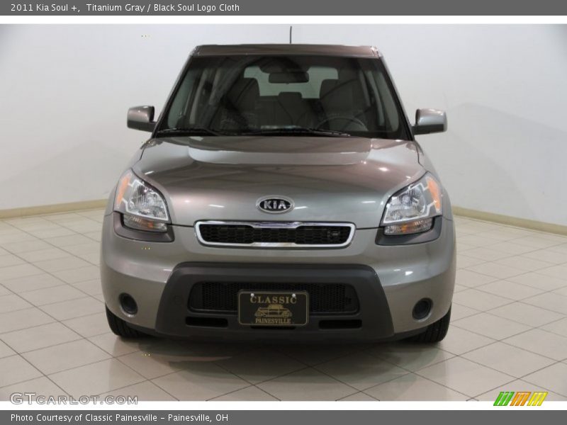 Titanium Gray / Black Soul Logo Cloth 2011 Kia Soul +